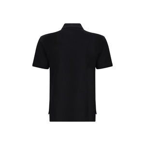 Black Cotton Polo Shirt