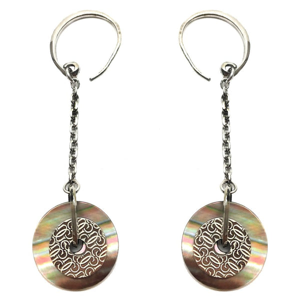 Silver Stainless Steel Earrings