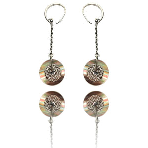 Silver Stainless Steel Earrings