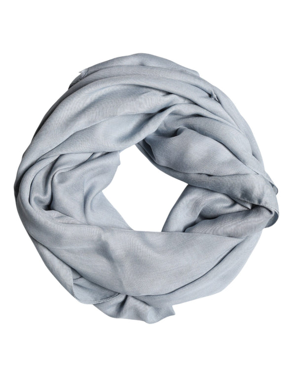 Light Blue Cashmere Knitted Shawl Scarf