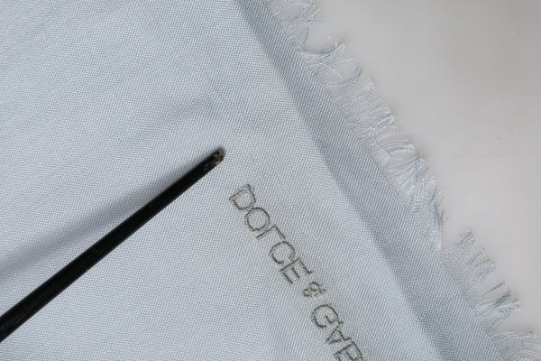 Light Blue Cashmere Knit Neck Wrap Scarf