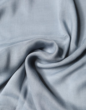 Light Blue Cashmere Knitted Shawl