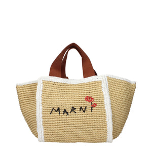 Beige Raffia Handbag