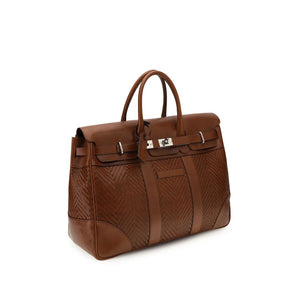 Brown Calf Leather Bos Taurus Backpack