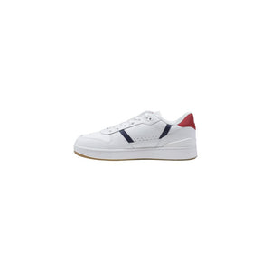 White Leather Low Top Sneakers