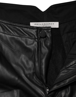 Black Embellished Tapered  Pants