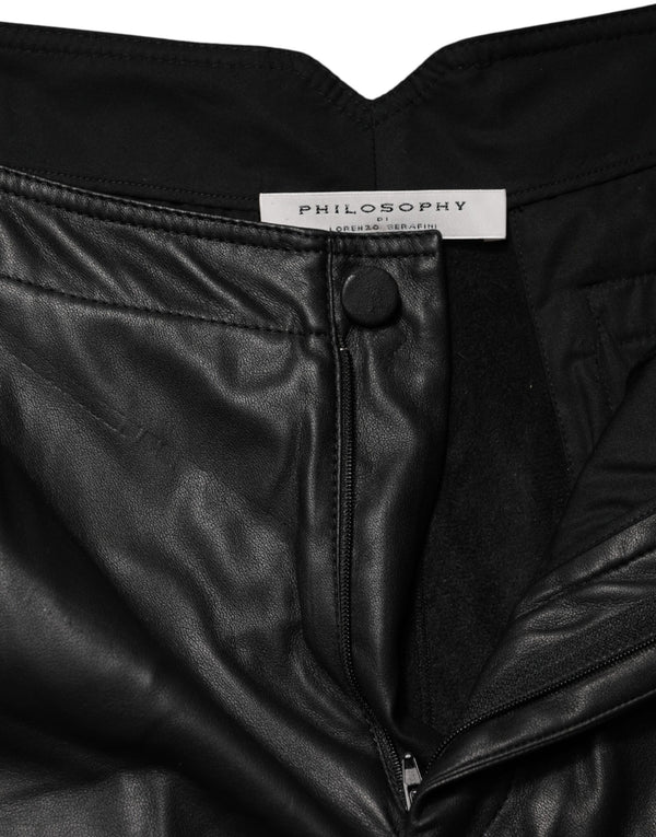 Black Embellished Tapered  Pants