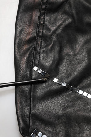 Black Embellished Tapered  Pants