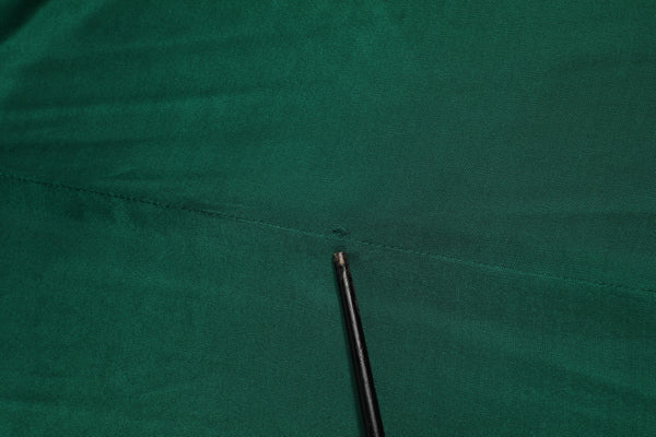 Dark Green High Waist Midi Skirt Pencil Cut Pleated