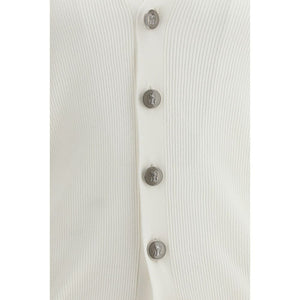 White Cotton Cardigan