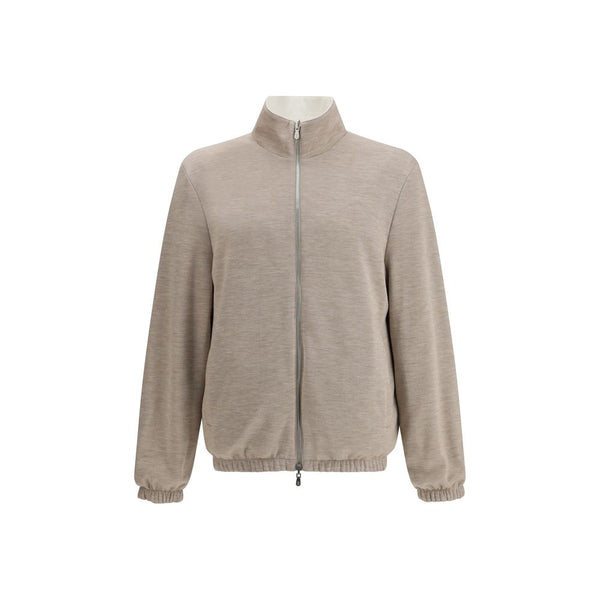 White Polyamide Full-Length Jacket