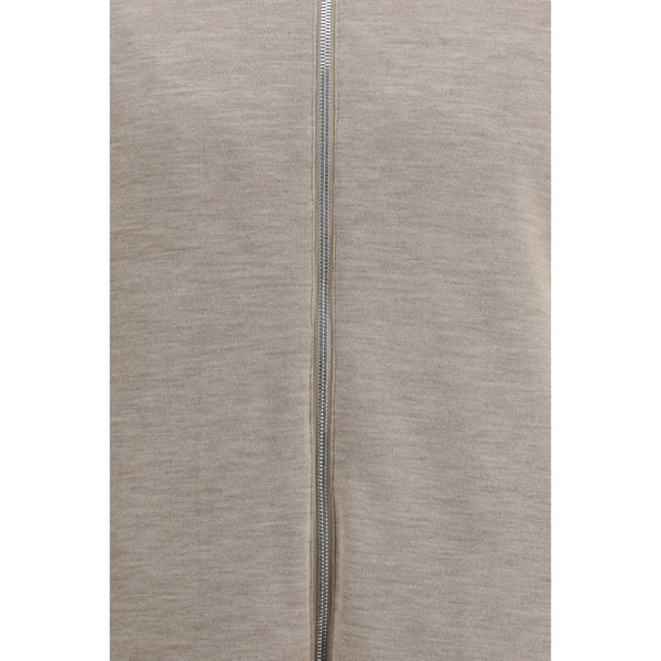 White Polyamide Full-Length Jacket