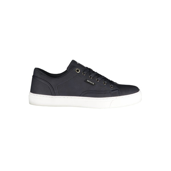 Blue Polyurethane Men Sneaker