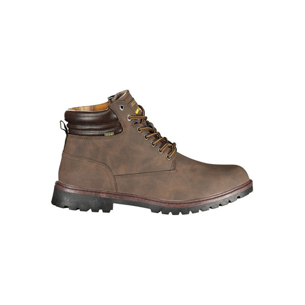 Marrone Poliuretano Mens Sneaker Boot