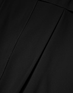 Black Sleeveless Sheath Knee Length Dress