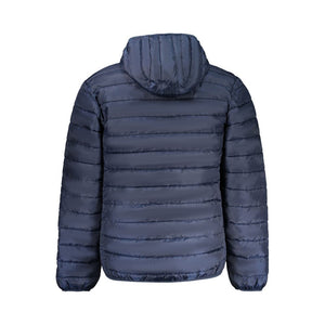 Blu Polyester Men's Jacket