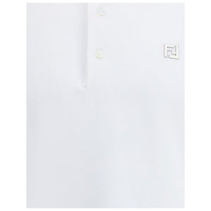 White Cotton Polo Shirt