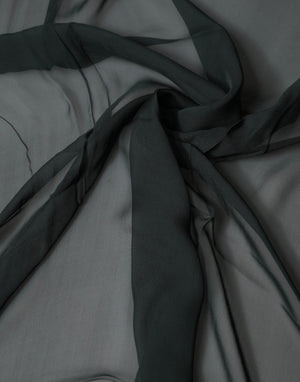 Dark Green Stole Silk Neck Wrap Shawl  Scarf