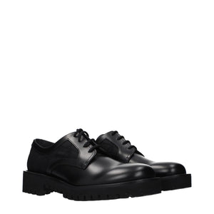 Black Leather Oxfords And Derbies