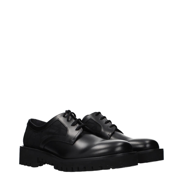Black Leather Oxfords And Derbies