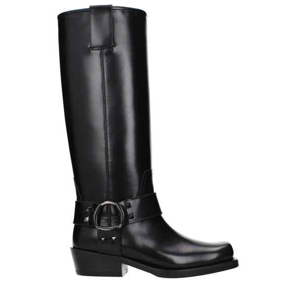 Black Leather Boots