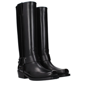 Black Leather Boots