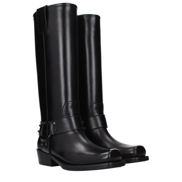Black Leather Boots