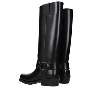 Black Leather Boots