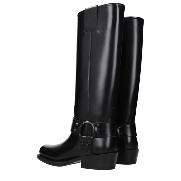 Black Leather Boots