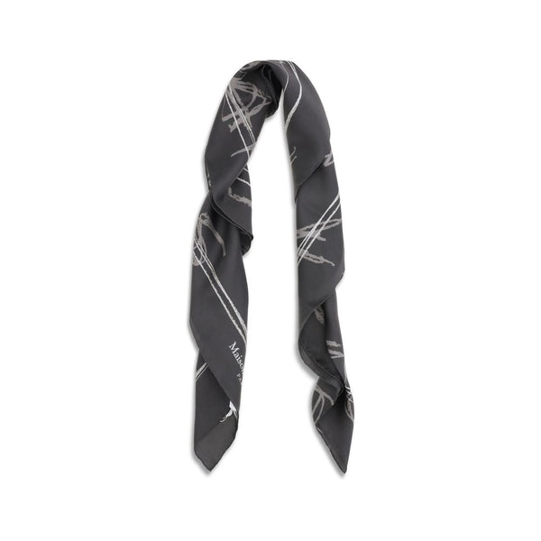 Gray Silk Scarf