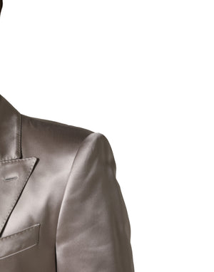 Silver SICILIA Single Breasted Jacket Blazer