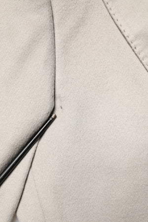 Gray Cashmere Single Breasted Jacket Blazer