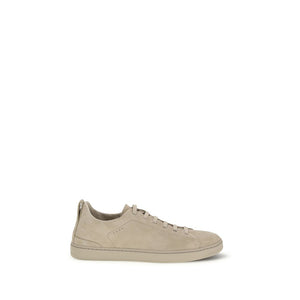Gray Rubber Low Top Sneakers