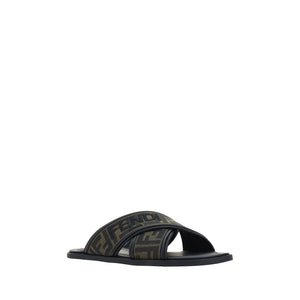 Black Calf Leather Bos Taurus Sandals