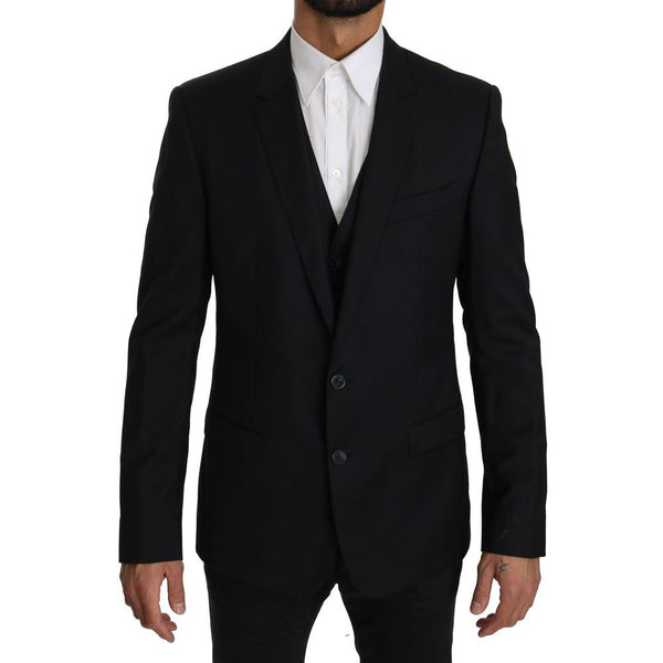 Blue Viscose Two-Piece Suit