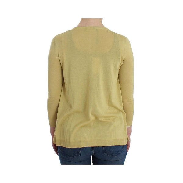 Bicolor Silk Cardigan