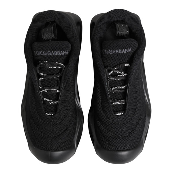 Black Slip On Low Top Wave Sneakers Shoes
