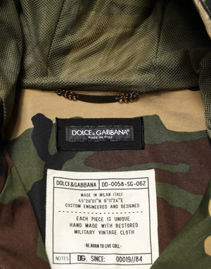 Multicolor Camouflage Hooded RainCoat Jacket