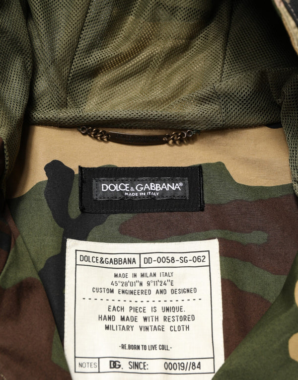 Multicolor Camouflage Hooded RainCoat Jacket