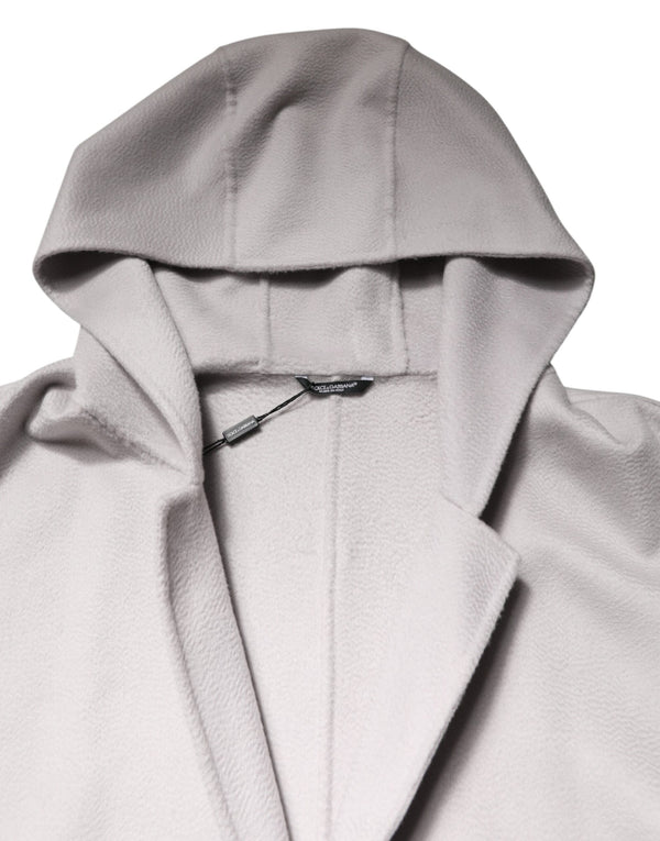 Off White Belted Long Trench Coat Men Jacket