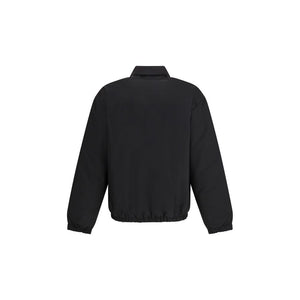 Black Recycled Polyamide Full-Length Jacket