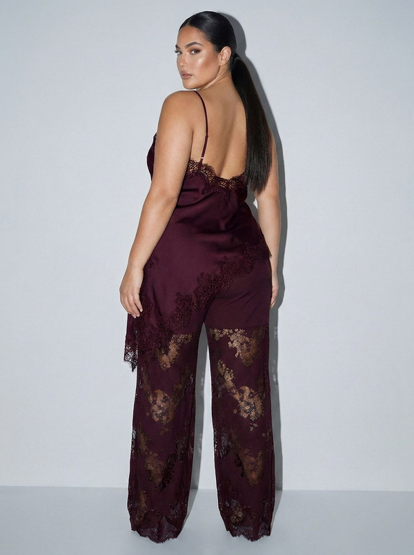 Midnight Merlot Lace Set