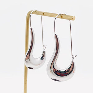 Sculpted Teardrop Statement Earrings