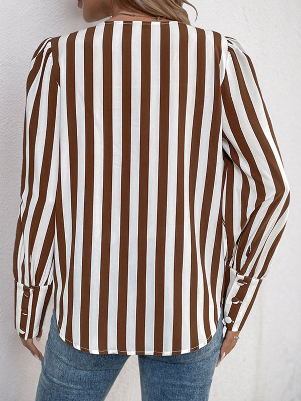 Striped Grace Long Sleeved Blouse