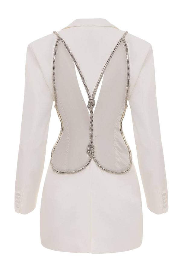Belle Backless Diamond Blazer