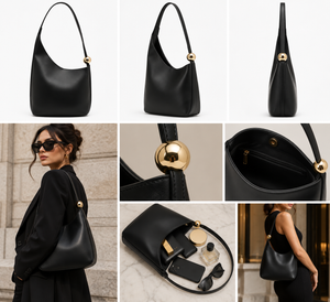 The Sloane Luxe Asymmetrical Shoulder Bag