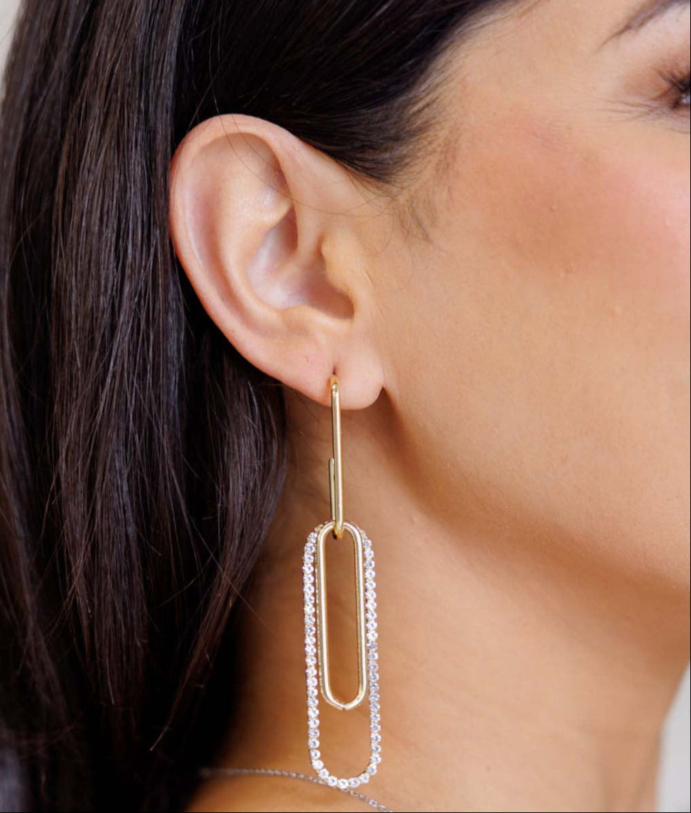 Sonia Link Earrings In Gold