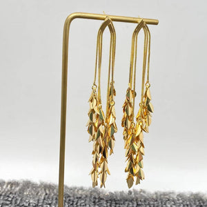 Golden Willow Cascade Earrings