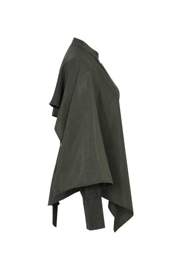 Asymmetric Cape Blouse