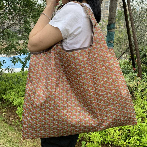 Creative Printed Foldable Single-Shoulder Shopping Bag